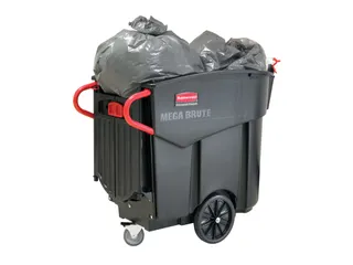 Mega Brute Mobiele Afvalverzamelaar Rubbermaid Zwart - 4