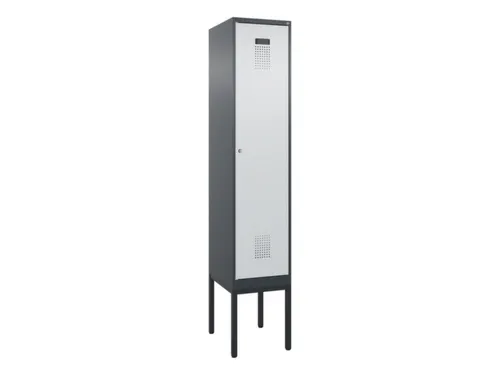 locker,HxBxD 2120x400x500mm,1vak,vak B 400mm,cil.-slot,voetonderstel