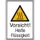 waarschuwings-combibord,v. binnen/buiten,Pas op! Hete vloeistof,PVC