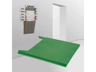 wandsorteerder,opbergvak,v. 9,HxBxD 15x240x302mm,plank(en) ABS,groen - 3