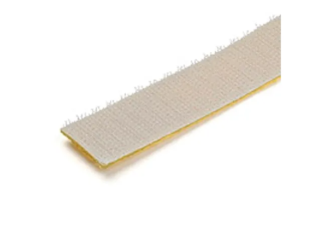 7,6m Bulk Rol Klittenband herbruikbaar geel op maat te knippen