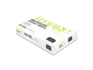 Image Recycled Kopieerpapier A4 80 Gram Bright White Voordeelbundel - 4