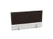 panneau de rehausse p. table de bureau Bl-blanc BN2036-marron