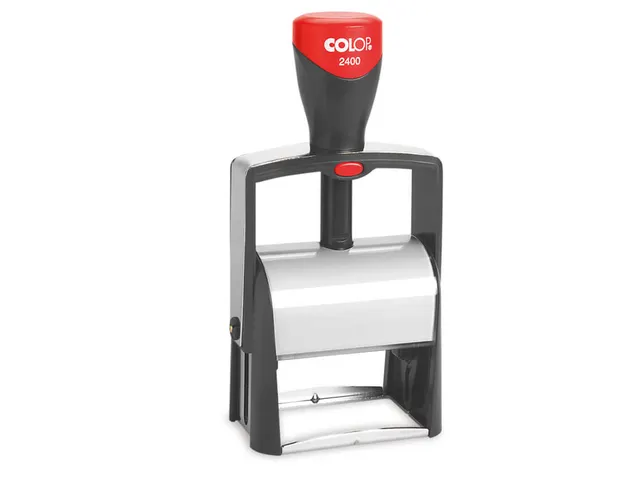 Tekststempel Colop 2400 +bon 6regels 58x27mm zwart