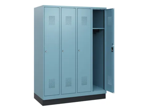 schoollocker,HxBxD 1630x1200x500mm,4vak,vak B 300mm,cil.-slot,sokkel