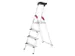veiligheidsladder,eenzijdig,4 XXL treden,Stand H 0,84m,balk L 1,62m