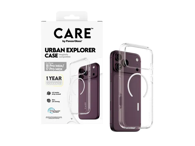 PanzerGlass CARE by Urban Explorer Case Transparent w. White Mag