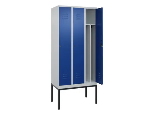 locker voor scheiding van kleding,HxBxD 2120x900x500mm,3vak