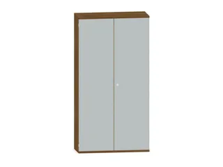 Kantoorkast 1920x1000x430mm Decor Romp Noten Decor Front Lichtgrijs - 1