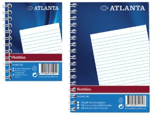 Notitieboek Djois Atlanta A7 lijn 100blz met zijspiraal - 1