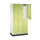 Dubbeldekse garderobekast,HxBxD 1950x920x500mm,3x2vak.,vak B 260mm