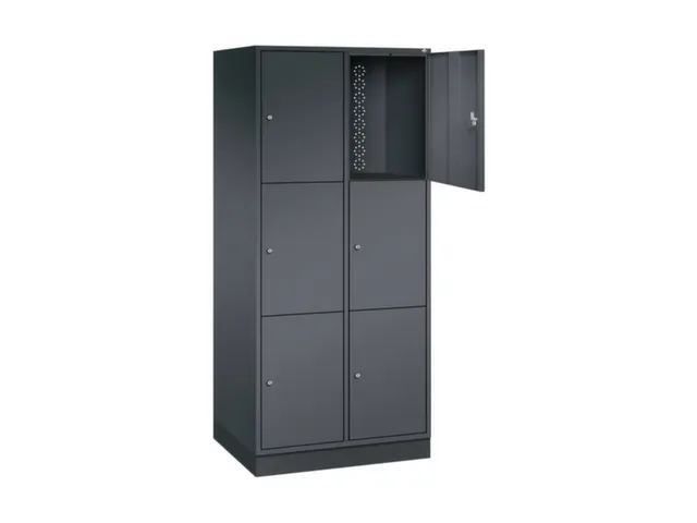 grootvolume-lockersysteem,HxBxD 1950x820x600mm,2x3vakken,cil.-slot