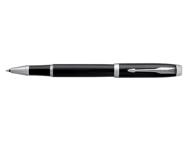 Rollerpen Parker IM Black Lacquer CT Finish Fijn Zwarte inkt