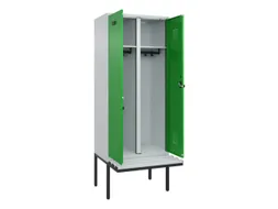 locker met bank,voor scheiding van kleding,HxBxD 2120x800x815mm,2vak
