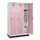 locker,HxBxD 1950x1200x500mm,3vak,vak B 400mm,draaigrendel,sokkel