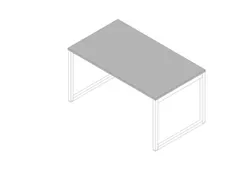 bureau,HxBxD 730x1400x800mm,blad grijs,sledeframe wit