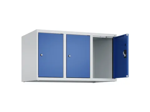 opzetkast,v. locker,3vak.,vak B 300mm,HxBxD 500x900x500mm,cilinderslot