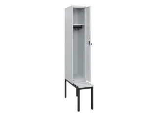 locker met bank,HxBxD 1950x300x815mm,1vak,vak B 300mm,draaigrendel - 2