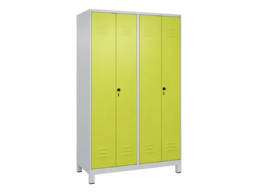 PBM-locker,HxBxD 1950x1200x500mm,4vak,vak B 300mm,draaigrendel