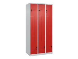 Z-garderobekast,HxBxD 1850x900x500mm,vak B 150/300mm,draaigrendel