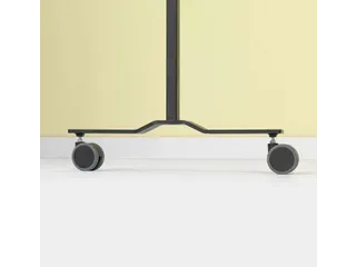 Verrijdbaar Whiteboard Workboard 120x150cm Gelakt Staal zwart profiel - 10
