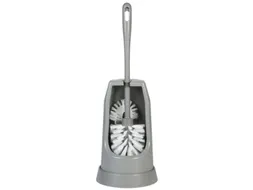 Classic toiletborstel met randborstel en ronde houder 400mm grijs