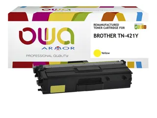 Toner OWA alternatief tbv Brother TN-421Y geel - 1
