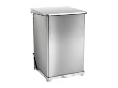 Industriële pedaalemmer 152 Liter Mat RVS