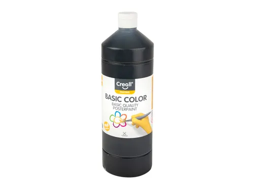 Plakkaatverf Creall basic zwart 1000ml