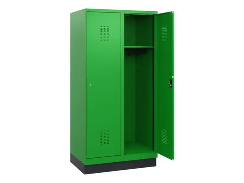 schoollocker,HxBxD 1630x800x500mm,2vak,vak B 400mm,cil.-slot,sokkel