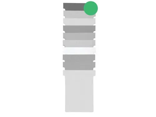 T-planbordkaarten index 1,5, ft 53 x 45 mm, groen