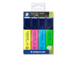 Markeerstift Staedtler 364 Textsurfer assorti 4 stuks