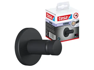 Handdoekhaak tesa Moon 40563 Zwart metaal Zelfklevend - 2