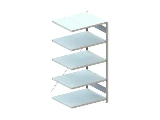 Inhaakstelling Aanbouwveld 2000x1006x836mm 5legborden 230kg - 1