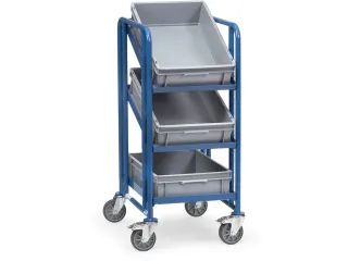 Eurobakkenwagens 2382 250kg 3 Eurobakken 600x400mm Ral5007 - 1