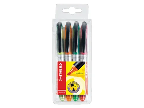 Markeerstift Stabilo Navigator Assorti 4Stuks