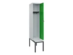 locker met bank,HxBxD 2120x400x815mm,1vak,vak B 400mm,draaigrendel