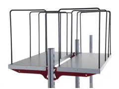 vakverdeler,v. paktafel,HxD 400x300mm,staal,zwart