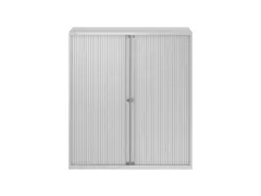EuroTambour roldeurkast lichtgrijs 3 legborden 133x120x43cm