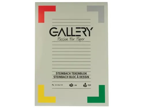 Gallery Tekenblok A4 250 g/m² Gekorreld