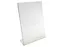 Folderstandaard A4 Acryl Staand L-Voet