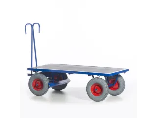 Handtrekwagen 1000kg 1600x800mm Luchtbanden Ral5010 - 3