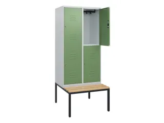 Dubbeldekse dekenkist,HxBxD 1950x800x815mm,2x2vak.,vak B 400mm - 2