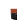 baliepaneel,v. bureau,aanbouw rechts,B 800mm,CC-zwart,BN3012-oranje