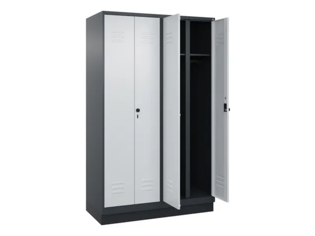 locker voor scheiding van kleding,HxBxD 1950x1200x500mm,4vak
