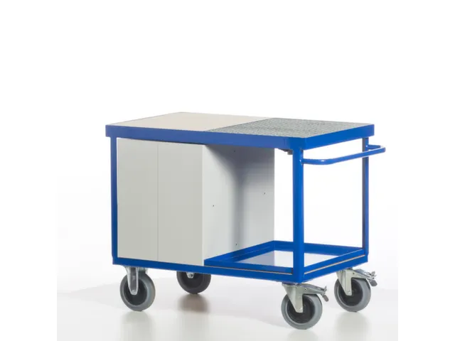 chariot-armoire,force 600kg,2plateau(x),plateau Lxl 1150x700mm
