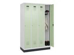 locker,HxBxD 1950x1200x500mm,4vak,vak B 300mm,cil.-slot,sokkel