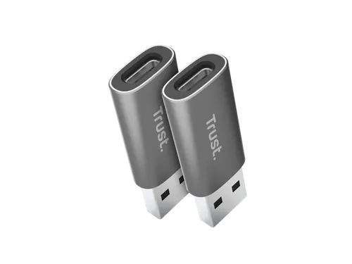 Calyx USB-A-naar-USB-C-adapter 2 Stuks Grijs