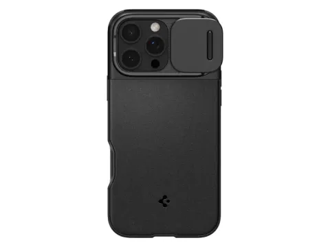 Spigen Optik Armor MagSafe iPhone 16 Pro Max hoesje zwart