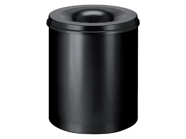 Papierbak met Vlamdover 80 liter 465mm x 54cm Zwart